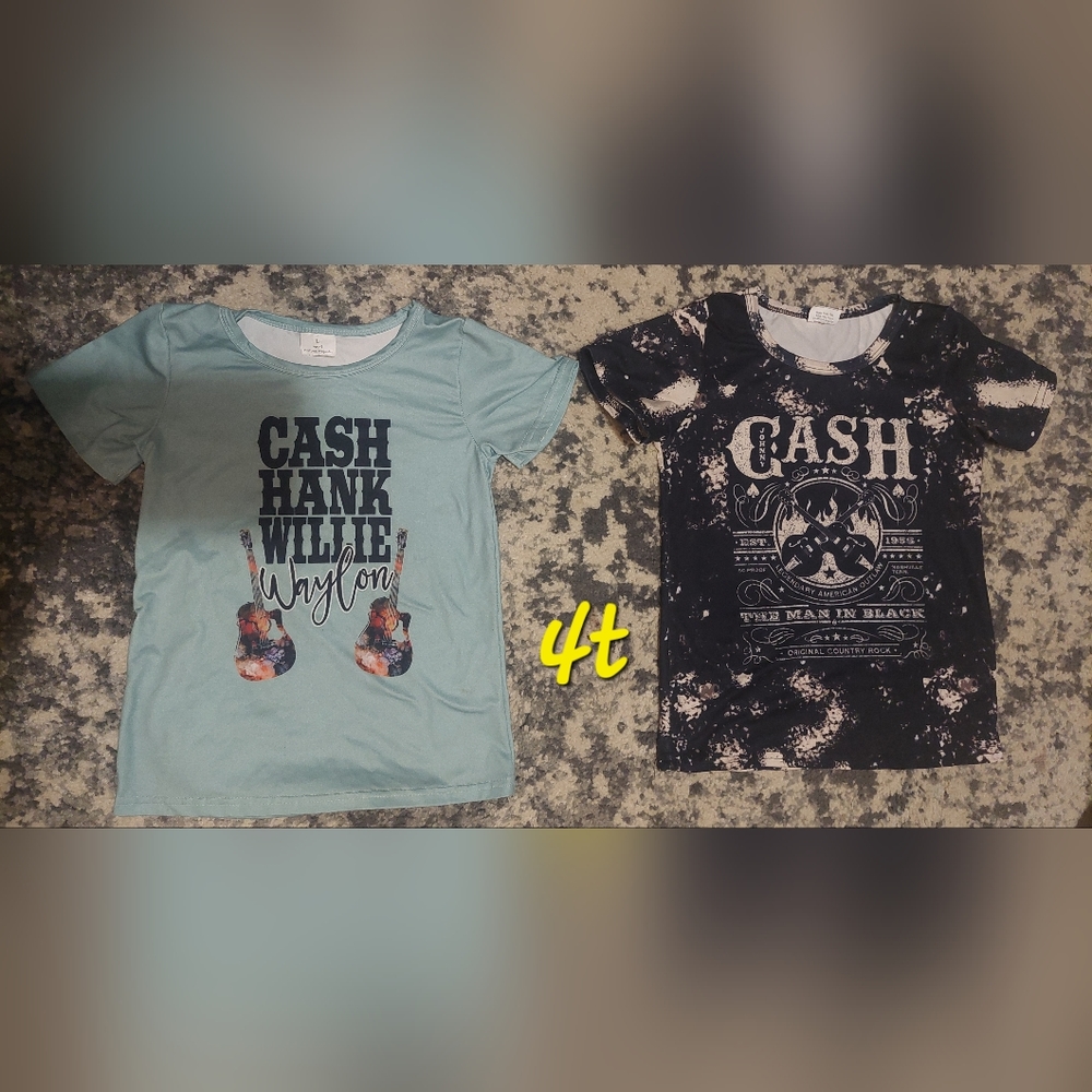 Two 4t girls western shirts